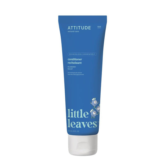 ATTITUDE Kids Conditioner, Gentle Detangling Conditioner, Moisturizing & Softening for Tangles & Knots, Plant-Based, Vegan, Blueberry Scent, 8 Fl Oz