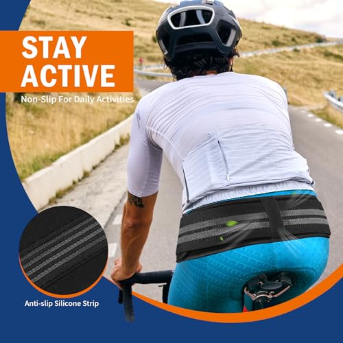 FEATOL SI Sacroiliac Belt for Sciatica Pain Relief-Extra Compression Support Hip Brace for Pelvic, Sciatica, Trochanteric, SI Joint Belt for Men Women-Medium