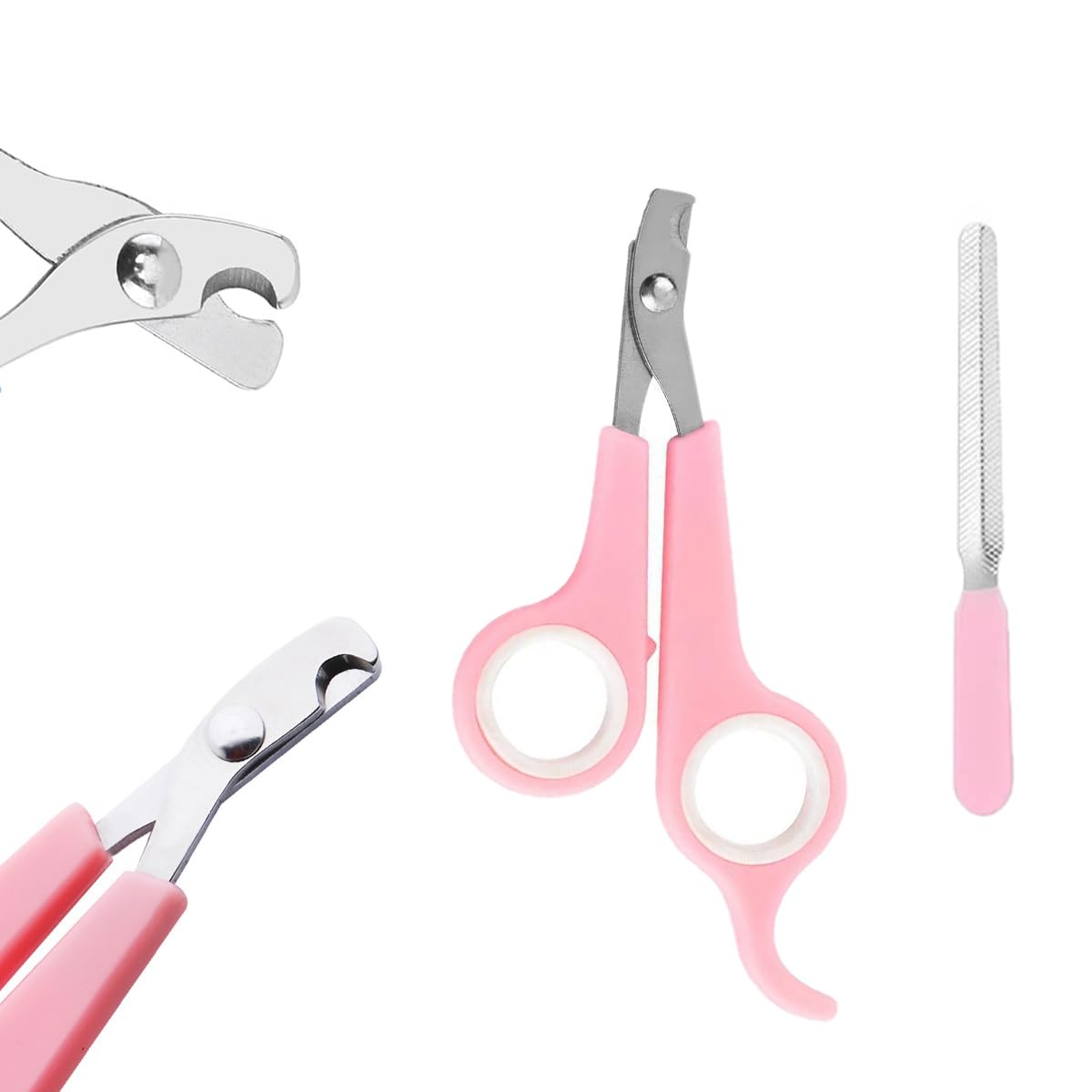 9PCS Pet Gromming Kit，Cleaning Brush Removes Loose Hair, Pet Bath Brush,Shampoo Brush, Nail Clipper, Flea Comb for Dogs&Cats and Small Animal Grooming Kit.