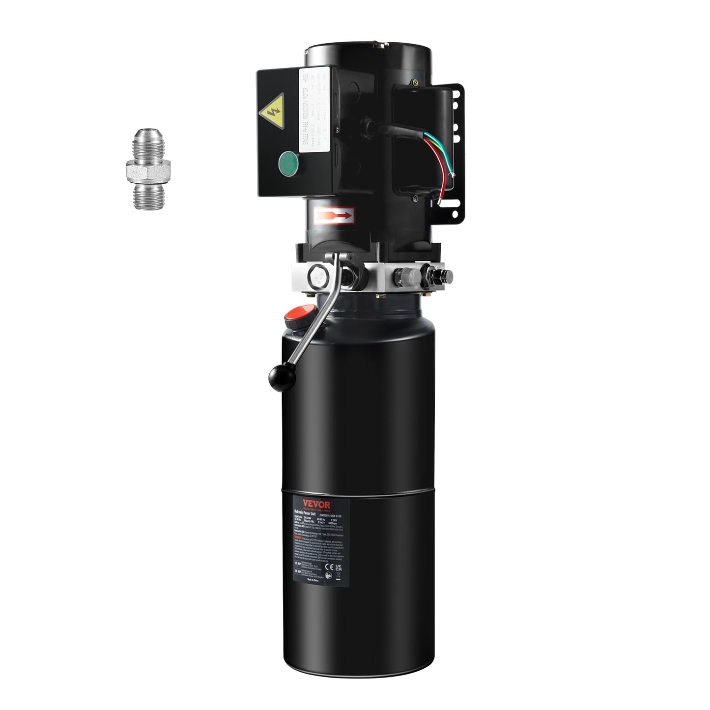 VEVOR Hydraulic Power Unit 220V 10 Quart Car Lift 3HP Hydraulic Pump Power Unit Single Phase Hydraulic Pumps with 10L Steel Tank Hydraulic Power Unit for Auto Repair Single Phase