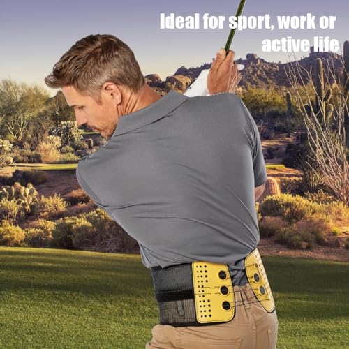 Lumbar Support Belt with Compound Pulley System - Made of Lightweight & Breathable Mesh - Instant Relief for Low Back Pain (XX-Large)