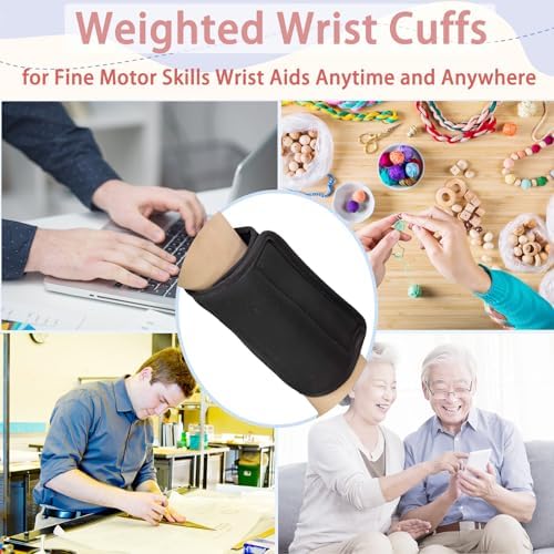 Wrist Weights for Tremors Hand Weighted Utensils for Hand Tremors Perfect Writing Weights & Hand Strengthening Tools for Parkinson’s Essential Tremors Patients