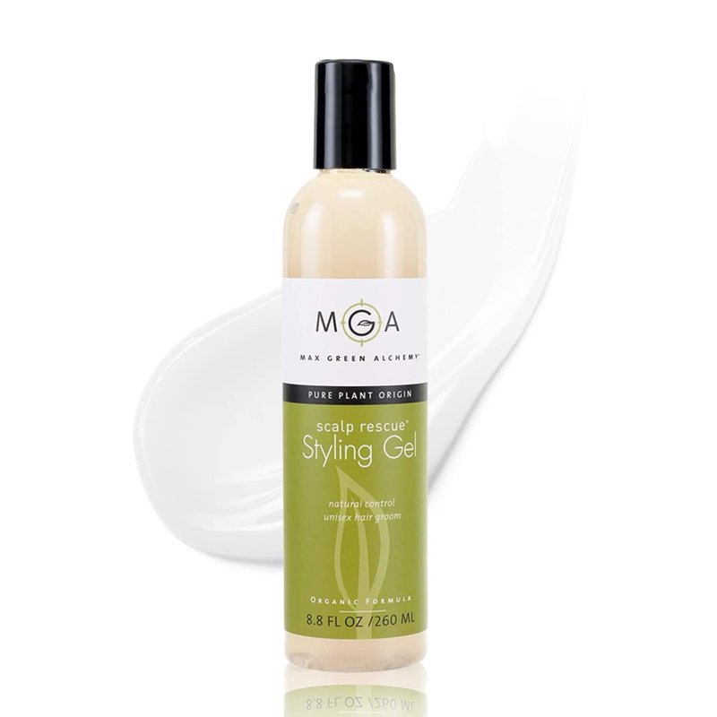 Scalp Rescue Styling Gel, Organic Unisex Formula Controls Frizz and Fly Away Hair, Curly Hair Community Favorite Gives Flexible Natural Hold, Fights Humidity, Alcohol Free & Water Based | 8.8 Fl Oz