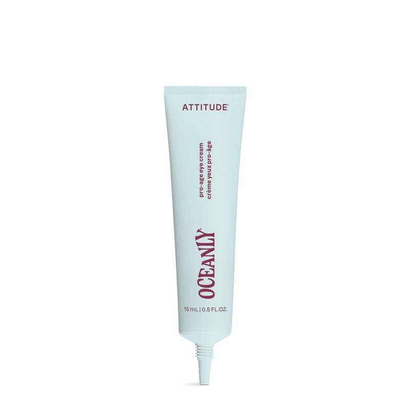 ATTITUDE Anti Aging Eye Cream, With Peptides, Algae Extract & Hyaluronic Acid, For Dark Circles & Wrinkles, Fragrance Free Skincare, Dermatologically Tested, EWG Verified, Vegan, 0,5 Fl Oz