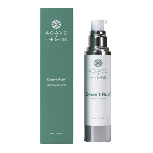 Agave + Phoenix - Desert Rain | Women's Daily Light Moisturizer for Sensitive, Dry & Oily Skin, Made with Hyaluronic Acid, Vitamin C & Natural Ingredients, Hydrating & Restoring Face Cream