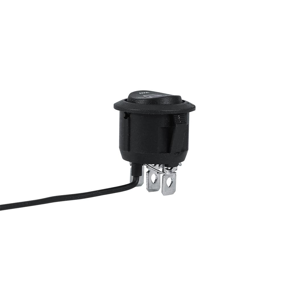 Universal 3 Pin Car Seat Heater Switch, 2X Round Heated Hi Low Off Control 12V 20A
