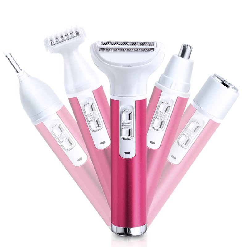 Electric Razor for Women Removal for Body Nose Hair Trimmer Face Shavers Eyebrow Legs Armpit Bikini Area Pubic Underarms Painless Rechargeable Portable Womens Razors Set,Gifts for Women