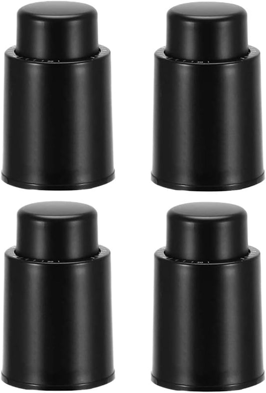 wine bottle TapÃ³n De Botella De Vino Al VacÃ­o, Almacenamiento Sellado Con Memoria Al VacÃ­o, Herramientas De Bar De Estilo De Empuje, Corcho De Vino Reutilizable bottle stopper (Size : 4 pack)