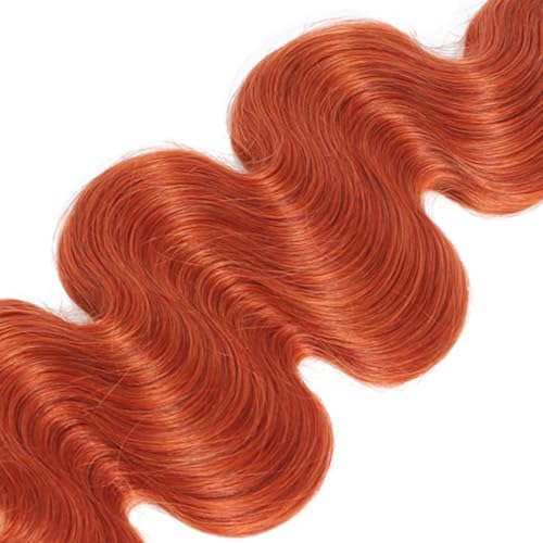 #350 Orange Bundles Body Wave Bundles Human Hair 30 30 30 Inch Unprocessed Brazilian Virgin Weave Hairs Ginger Orange 3 Bundle 50 Gram Per Bundle Human Hair Extensions