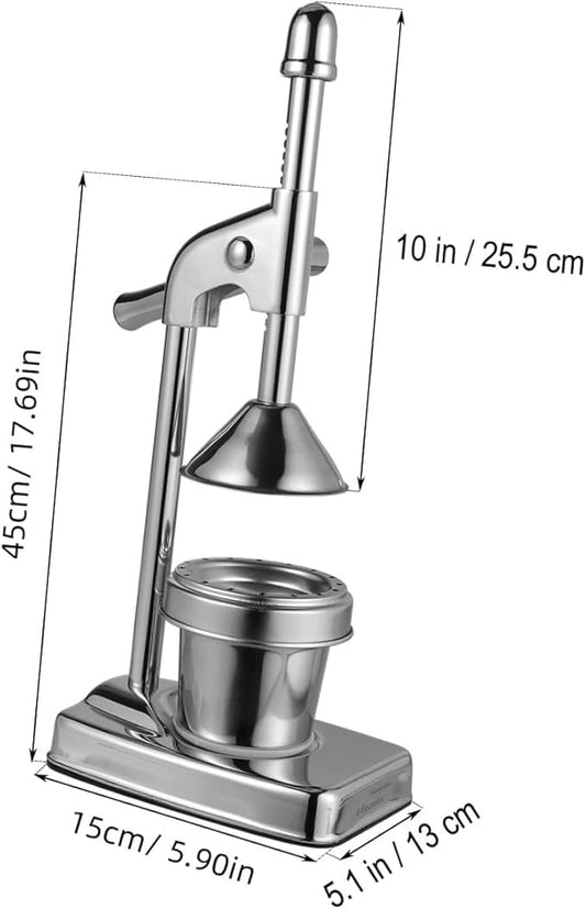 ABOOFAN Stainless Steel Lemon Squeezer Hand Press Juicer Manual Juice Extractor