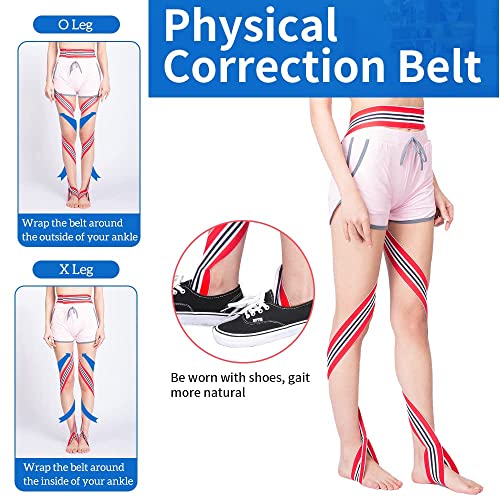 GHORTHOUD O/X Legs Correction Belt Legs Posture Corrector Band Unisex O/X Legs Bandage Lightweight Pediatric Straighten Belt for Men Women and Children（Large）