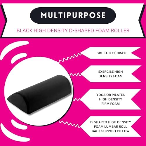 BBL Pillow Toilet Seat Riser BBL Toilet Riser D-Shaped High Density Foam High Density Toilet Seat Pillow Brazilian Butt Lift BBL Toilet Seat Riser BBL Supplies