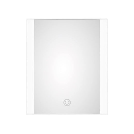 Conair Lighted Makeup Mirror, LED Vanity Mirror with Adjustable Base, Battery Operated in Glossy White