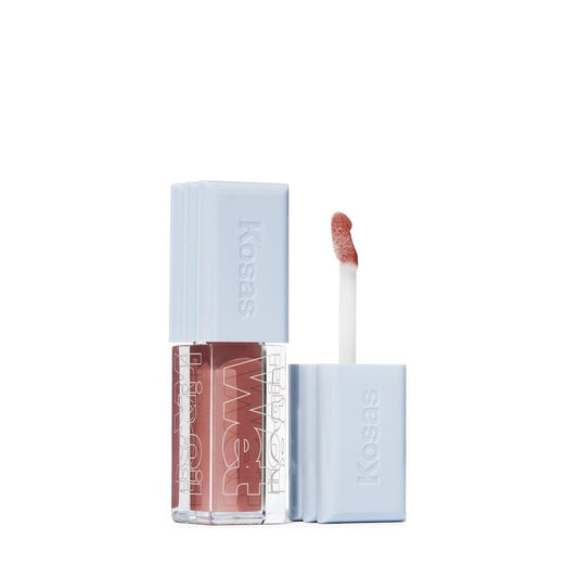 Kosas Wet Lip Oil Gloss – Hydrating Lip Oil Gloss with Hyaluronic Acid & Peptides, Non-Sticky, Unbuttoned