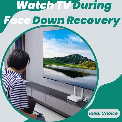 Adjustable Vitrectomy Mirror - Large Size, Brown, Face Down Mirror, Watch TV During Eye Surgery Recovery