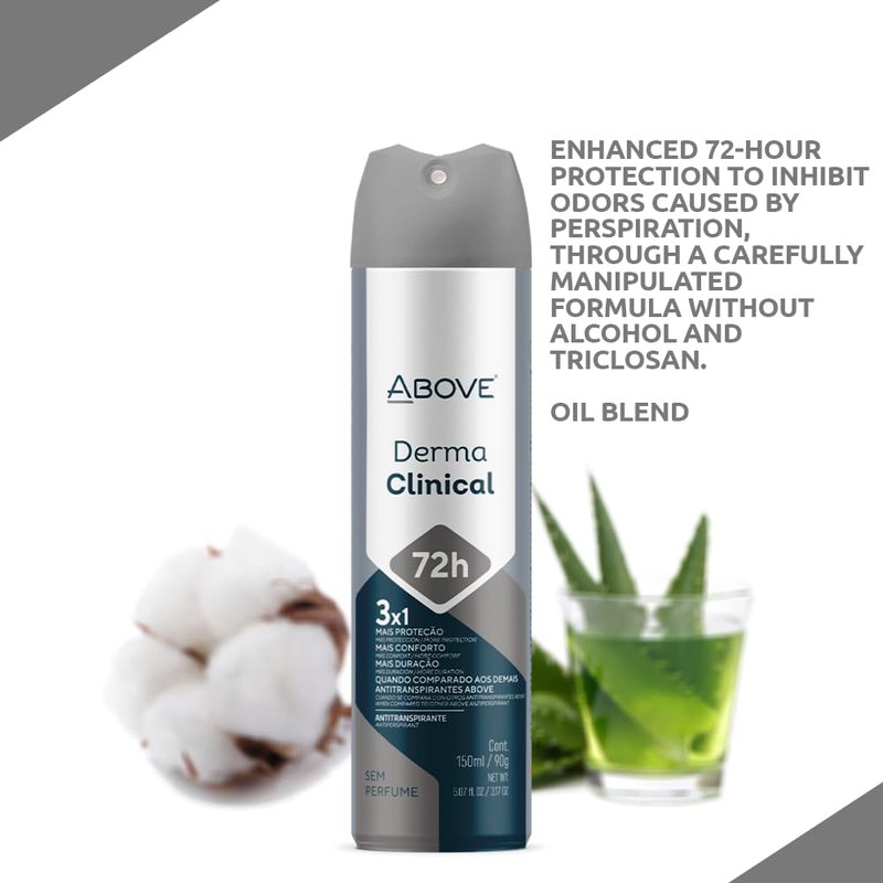 72-Hour Antiperspirant Deodorant Spray for Women - Derma Clinical | 3.17 oz, Long-Lasting Protection