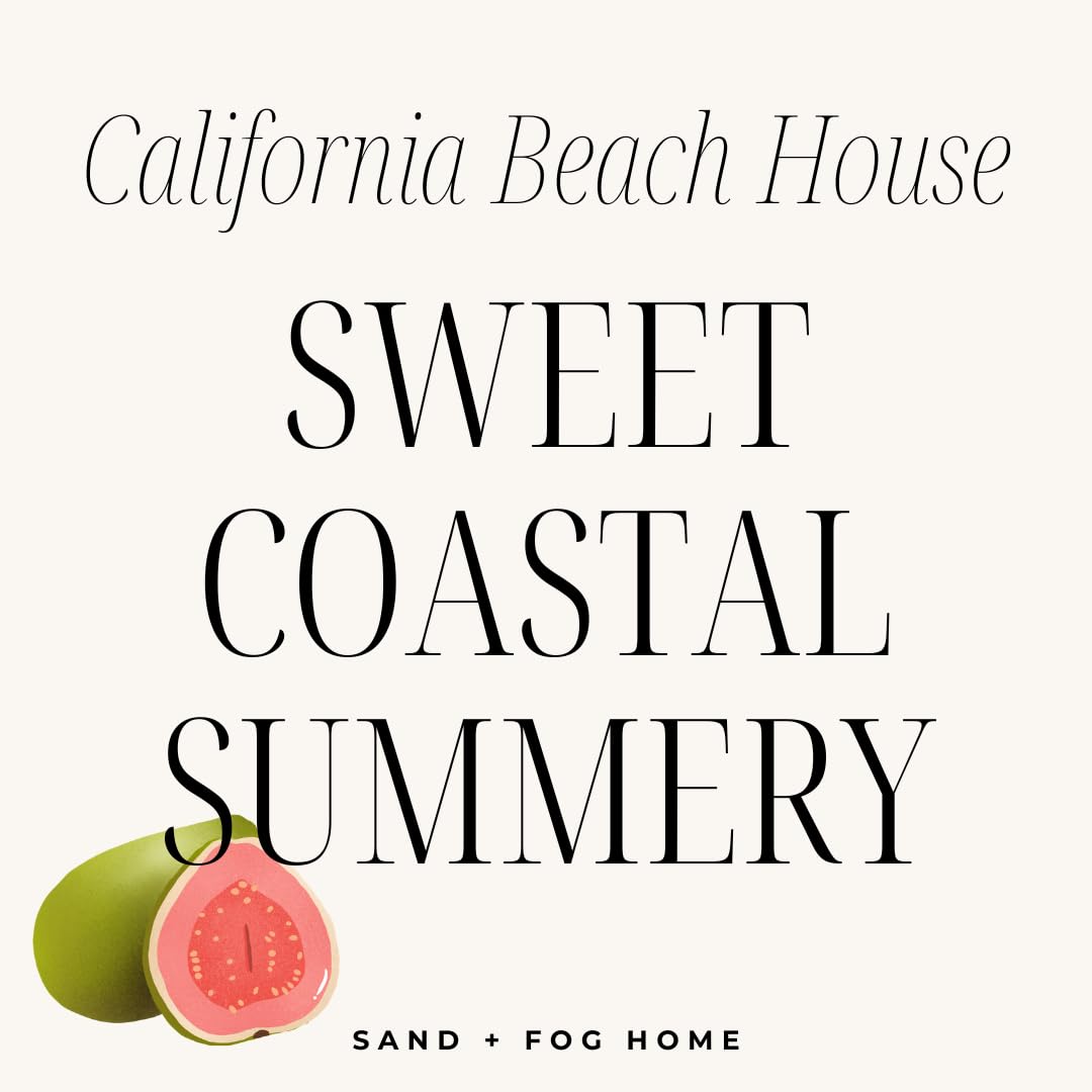 Sand + Paws Scented Candle - California Beach House–Luxurious Air Freshening Jar Candles Neutralize pet Odors and Enhance Home décor – 100% Cotton Lead-Free Wicks - 12oz