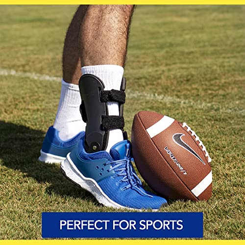 Brace Direct Semi-Rigid Active Ankle Brace for Sports - Maximum Support for Sprains & Injuries, Stabilizes & Protects Athletes Ankles Soccer, Running (XS - Right, Men 4-6.5 / Women 5-7.5)