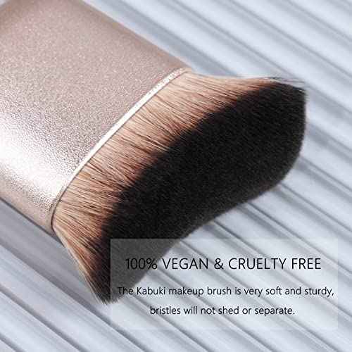 Self Tanner Brush GOERTI Body Makeup Brush for Flawless Leg Makeup, Kabuki Foundation Makeup Brush for Face & Body, Full Coverage Tanning Blend Applicator for Self Tanner, Bronzer & Lotion Tan Mousse