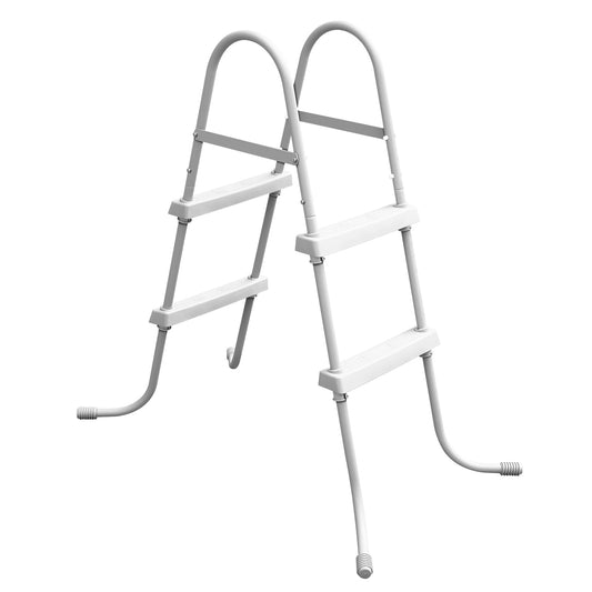 Above Ground Pool Ladder, 34'' Pool Ladder, Swimming Pool Ladder,2-Step Frame Ladder, Suitable for Pools up to 34 inches deep Above Ground, Anti-Slip Feet & Steps