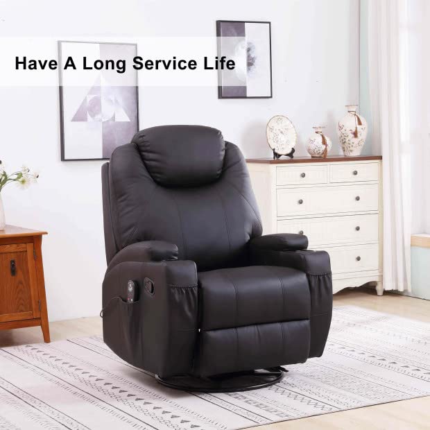 Skuehod 24 Inch Heavy Duty Recliner Chair Swivel Ring Base Kit with 10 inch Swivel Plate, Chair Replacement Parts Bottom Mechanism