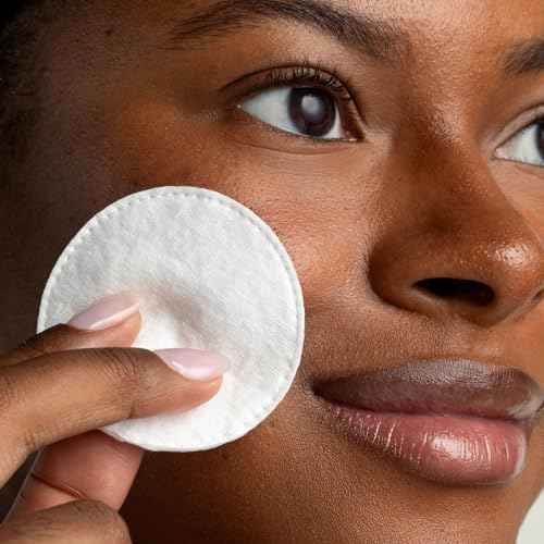 Cliganic Organic Cotton Rounds (300 Count) Makeup Remover Pads, Hypoallergenic, Lint-Free | 100% Pure Cotton (Packaging May Vary)