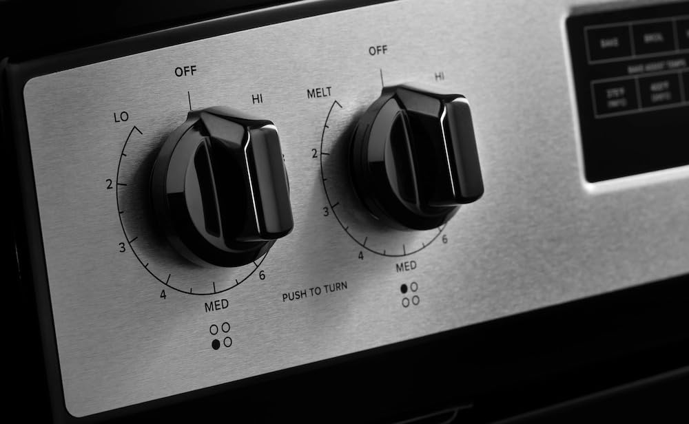 AMANA 30 in. 4 Burner Element Freestanding Electric Range in Stainless Steel