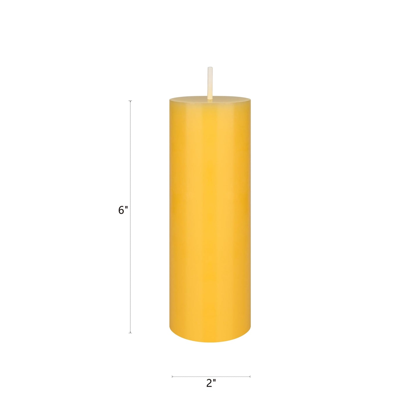 Mega Candles 3 pcs Scented Solid Citronella Pillar Candles, Hand Poured Wax Candle 2 Inch x 6 Inch, Indoor & Outdoor Use, Camping, Festivities, Events, Party Usage, Patio, Barbecue BBQ, Picnics