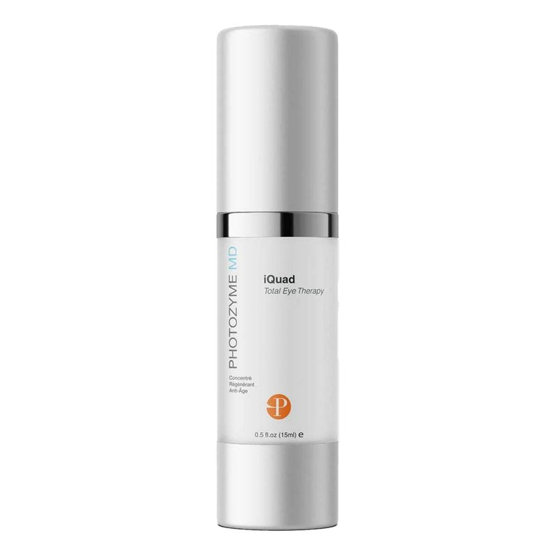 Photozyme iQuad Total Eye Therapy with DNA Repair Enzymes | Anti Aging Eye Cream | Use to Reduce Bags, Dark Circles, Puffiness | Firms and Tightens the Delicate Skin Surrounding the Eye | 0.5 Fl Oz