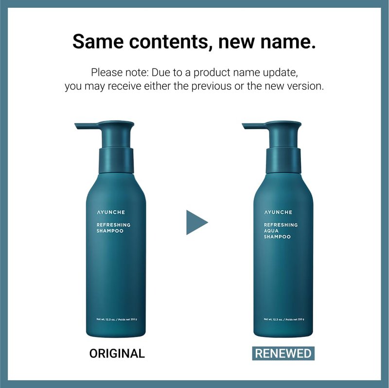 AYUNCHE Refreshing Shampoo for Oily Scalp, 11.8oz Purifying & Cool Down | Powerful Cooling & Deep Cleansing | Anti-Dandruff Shampoo | Korean Salon Brand