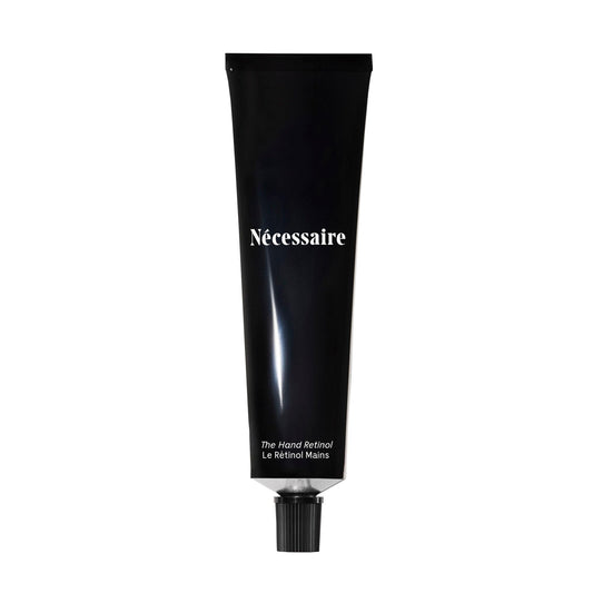 Nécessaire The Hand Retinol. Anti-Age Repair Serum. For Crepiness, Wrinkles, Spots, Brittle Cuticles. 0.25% Pure Retinol. 5% AHA. Dermatologist-Tested. Hypoallergenic. Non-Comedogenic. 2.2 fl oz.