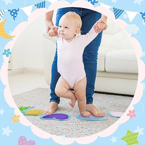 Haull 15 Set Sensory Mats Assorted Textured Sensory Floor Tiles Room Wall Panel Sensory Exercise Tactile Toy for Autistic Children Kids Baby Toddler Fidgeting Activity(Mixed Shapes,5.91 Inch)