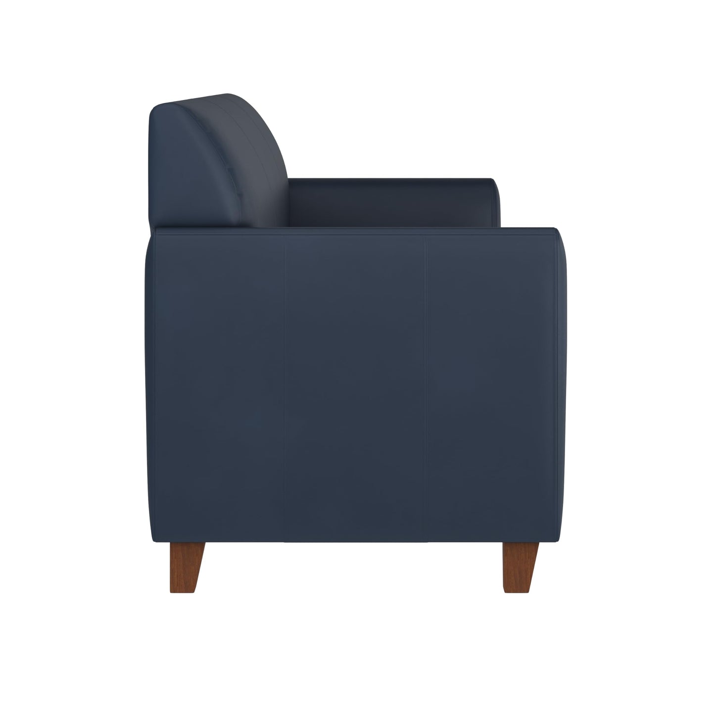 Flash Furniture Hercules Diplomat Series Commercial Grade Navy LeatherSoft Reception Sofa