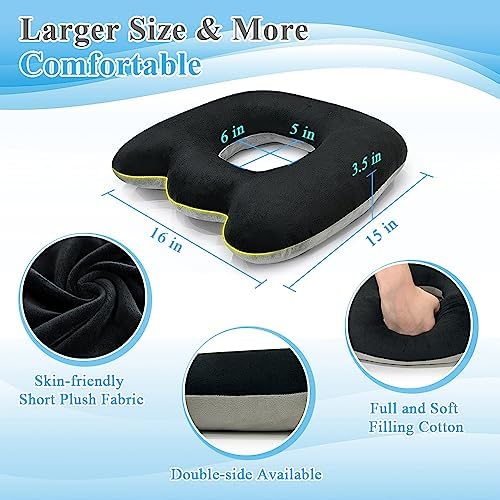Bed Sore Cushion for Butt Lifting Donut Pillow for Tailbone Pain Relief Sitting Hemorrhoid Pillows After Surgery Donut Postpartum Doughnut Seat Cushion Pressure Ulcer Pillow Butt Lifting Cushions