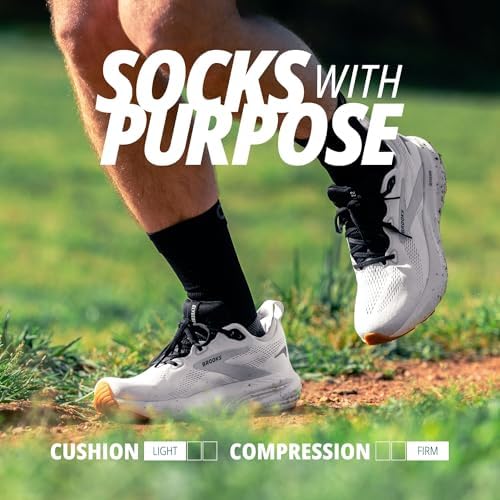 OS1st FS4 Crew length Plantar Fasciitis Socks for relief from heel and arch pain, swelling, and painful plantar fasciitis