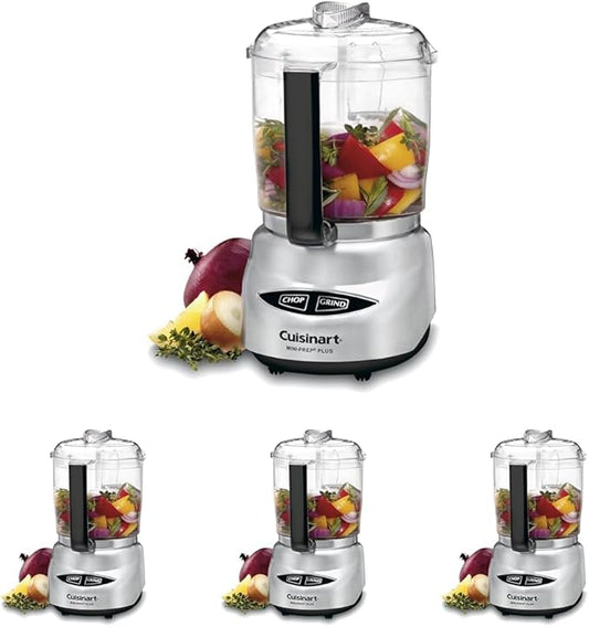 Cuisinart Mini Prep Plus Food Processor,4 Cup,Brushed Stainless (Shiny),(Pack of 4)