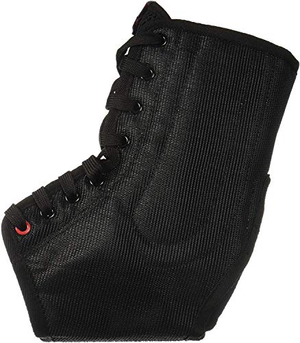 McDavid 199 Lightweight Laced Ankle Brace, Black, X-Large, Support for Weak Ankles, Fits Men 14+, Women 15+ Shoe Size