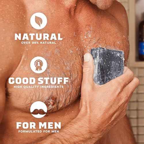 Dr. Squatch NEW Bricc House Travel Pack - Soap Travel Case + Birchwood Breeze, Fresh Falls Soap + Wood Barrel Bourbon Deodorant + Vanilla Bourbon Lip Balm - Full Routine Natural Men's Care Kit