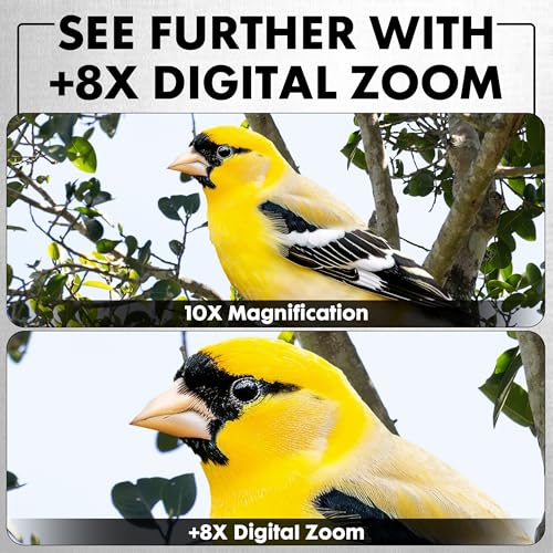 Minolta 10x25 Digital Night Vision Monocular w/Built-in 4K HD Video Camera (Black)