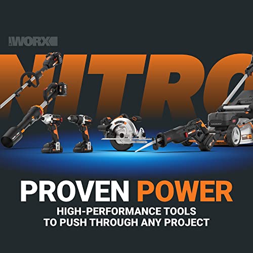 Worx Nitro Hydroshot 20V 710PSI Light-Duty Electric Pressure Washer with Brushless Motor Cordless, Lightweight, 5-in-1 Portable Power Cleaner, Power Share Compatible – Battery & Charger Included