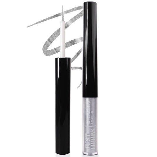Herb-Infused Waterproof Eyeliner in Platinum Silver by Just-Herbs-india