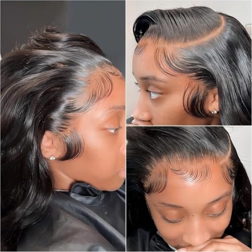 250% Density 13x6 Body Wave Lace Front Wigs Human Hair HD Transparent full frontal lace wigs human hair 13x6 for Women Glueless Wigs Human Hair with Baby Hair