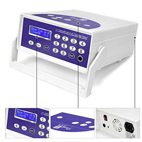 Ionic Foot Bath Detox Machine, Foot Spa Mchine for Home Use, Ionic Detox Foot Bath System, Include Collapsible Basin, Far Infrared Belt, Wrist Strap, Perfect for Seniors