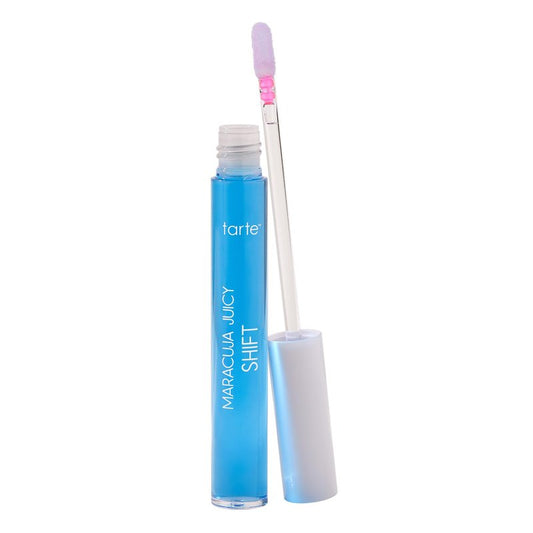 tarte maracuja juicy lip & cheek shift – pH-Powered Lip Gloss Balm with Vitamin E & Hyaluronic Acid for Smooth, Moisturized Lips & Cheek Tint Blush, Vegan & Cruelty-Free, full size, blueberry