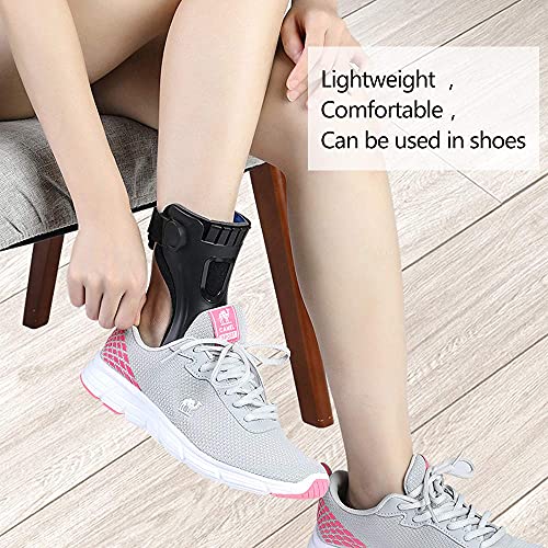Drop Foot Brace Orthosis AFO AFOs Ankle Brace Support With Comfortable Inflatable Airbag for Hemiplegia Stroke Shoes Walking (Right foot, X-Large)