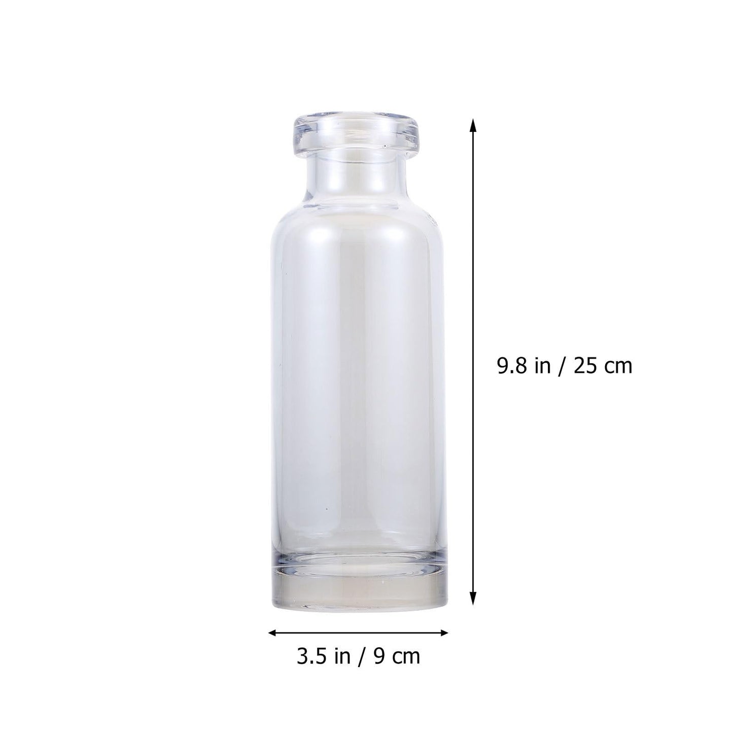 OSALADI Hydroponic Plants Vase Glass Terrarium Small Mouth Ocean Blue Desktop Vase for Home Decoration and Indoor Plant Display