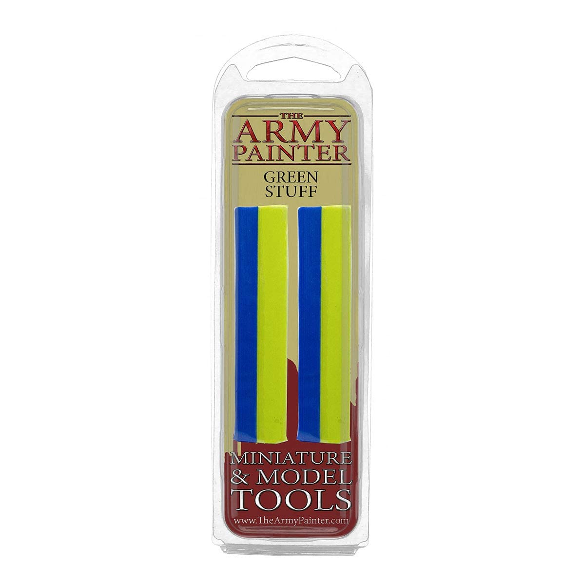 The Army Painter Green Stuff, 2 Part Modelling Clay, 20cm, Mouldable Model Putty Modelling Compound for Miniatures, Easy-to-Knead Green Putty Epoxy Clay for Sculpting