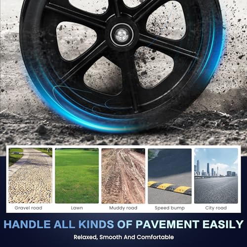 Foldable Electric Wheelchair for Adults, 15 Miles Long Travel Range Power Wheelchair, 300LBS Weight Capacity, All Terrain Motorized Wheelchair for Seniors Portable