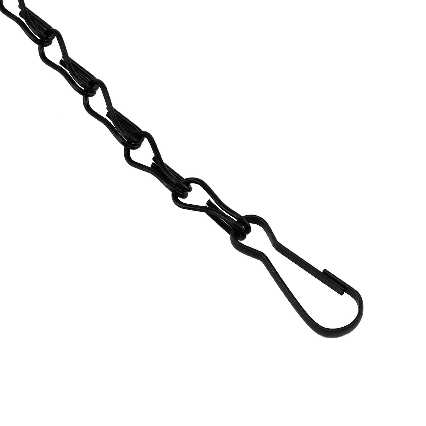 MOUYAT 10 Sets 23 Inch Black Metal Hanging Chains, 3 Point Planter Hanging Basket Chain with Hooks, Heavy Duty Flower Plant Pot Hanger Chain for Garden Wind Chimes, Billboard, Indoor Outdoor Ornament