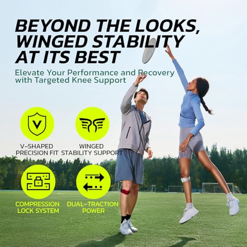 2 Pack Patella Knee Strap Band for Knee Pain Knee Support Patella Stabilizer Braces Tendon Ergonomic Silicone Pad (with 2 adjustable straps, one long & one short)